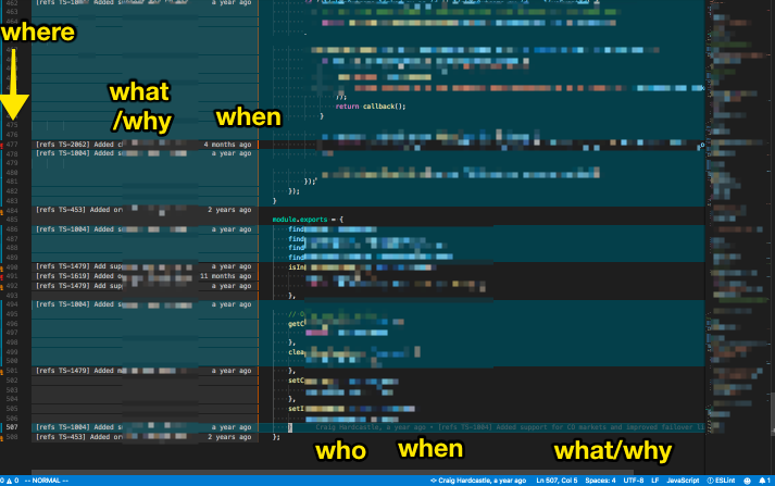 Git Blame - the new starters best friend